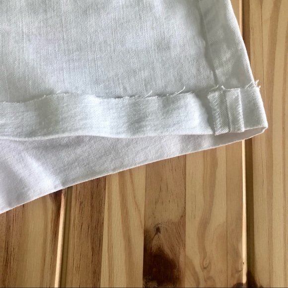 White Denim Shorts-GAP-Stretch-Size 31 - Picture 3 of 5